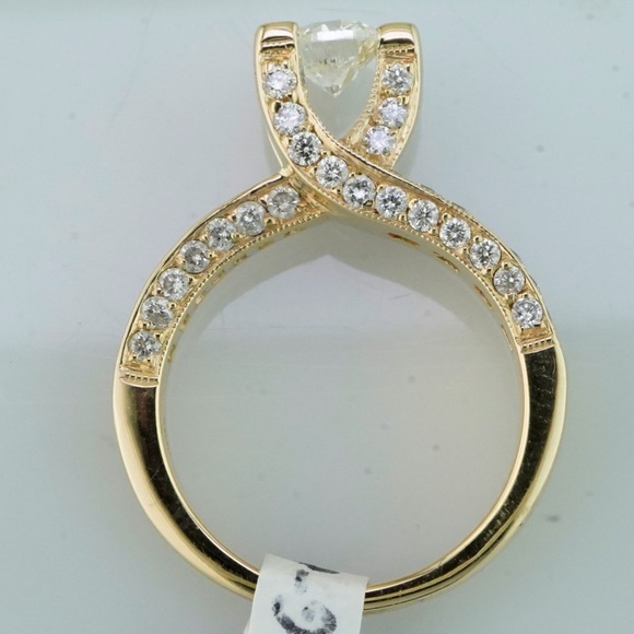 14k Sophia Fiori Diamond engagement ring - Picture 5 of 6